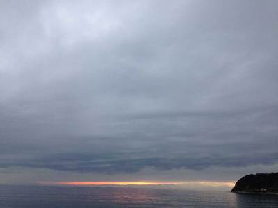 逗子海岸 夕陽