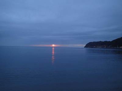 逗子海岸 夕陽