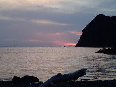富戸の浜 夕焼け