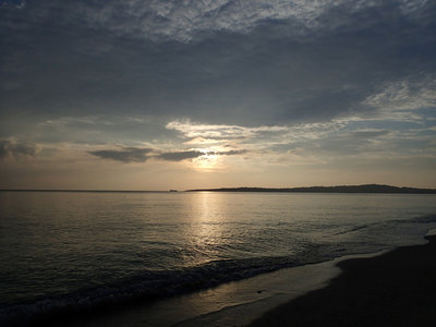 本部 夕陽